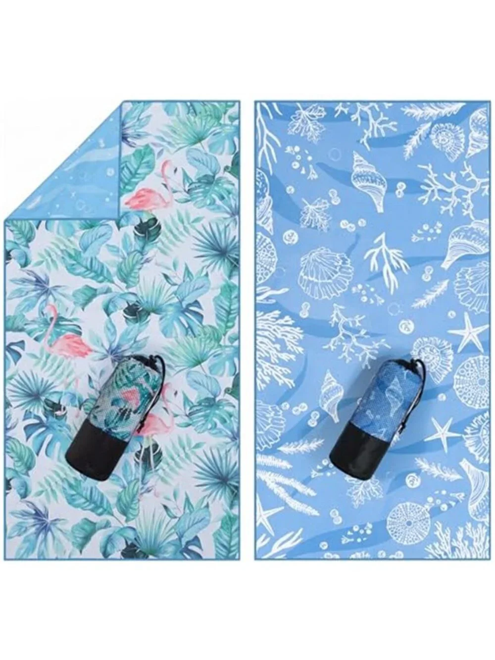 Towels  2 Pack Microfiber Beach Towel (32 x 71 Inches) Oversized